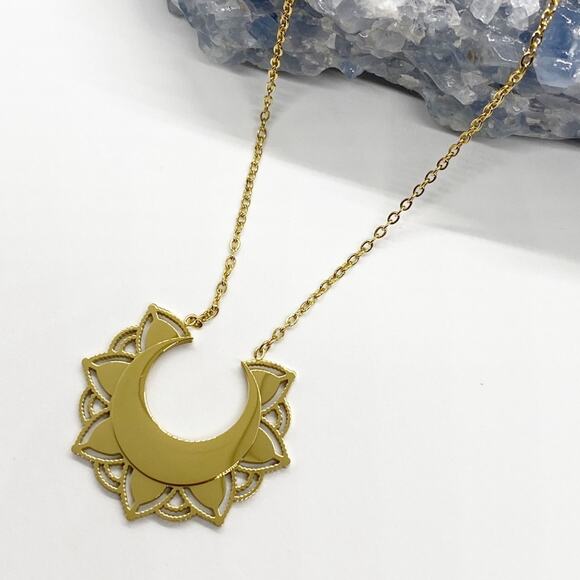 NEW Early Riser Sun Gold Layering Necklace - Picture 11 of 13